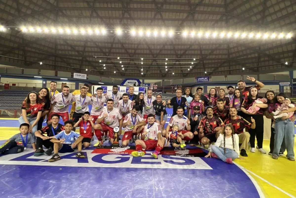 Fundação Municipal de Esportes de Lages Atlético Honolulu conquista título do futsal masculino dos Jocol 2025