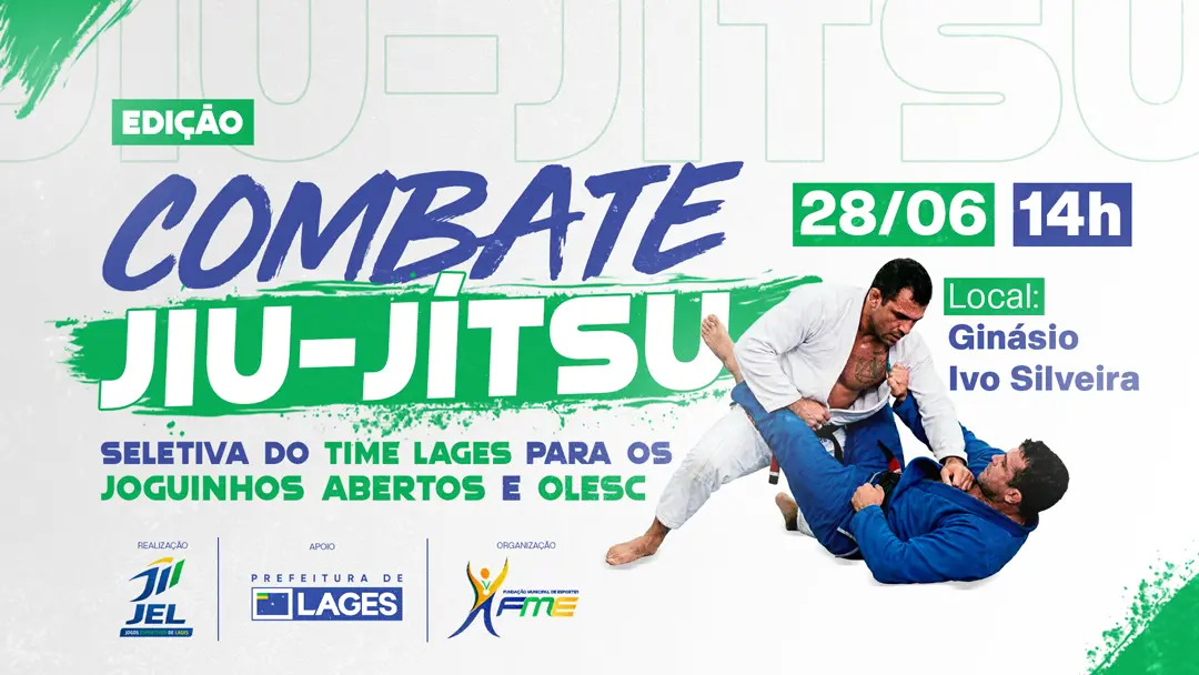 Inscrições gratuitas já estão abertas e seguem até dia 25 de junho, de forma online, via formulário; seletiva será realizada no dia 28 de junho, no Ginásio Municipal Ivo Silveira