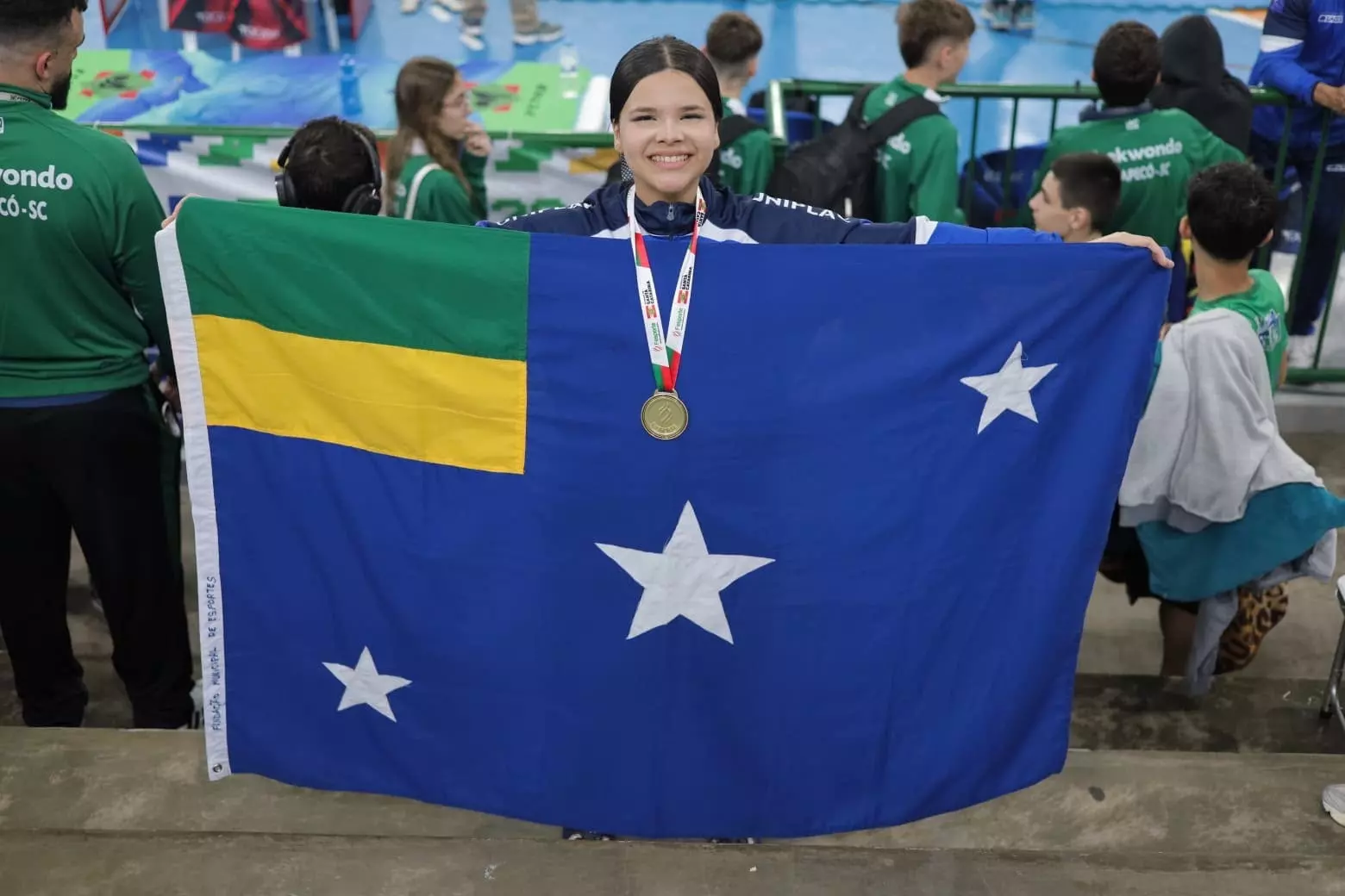 Conquista no Taekwondo poomsae colorido marca a primeira medalha da delegação lageana na competição e celebra dedicação de uma jovem atleta que encontrou no esporte um caminho para realizar sonhos